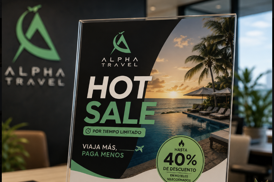 Promoción Hot Sale de Alpha Travel con hasta 40% de descuento en hoteles seleccionados