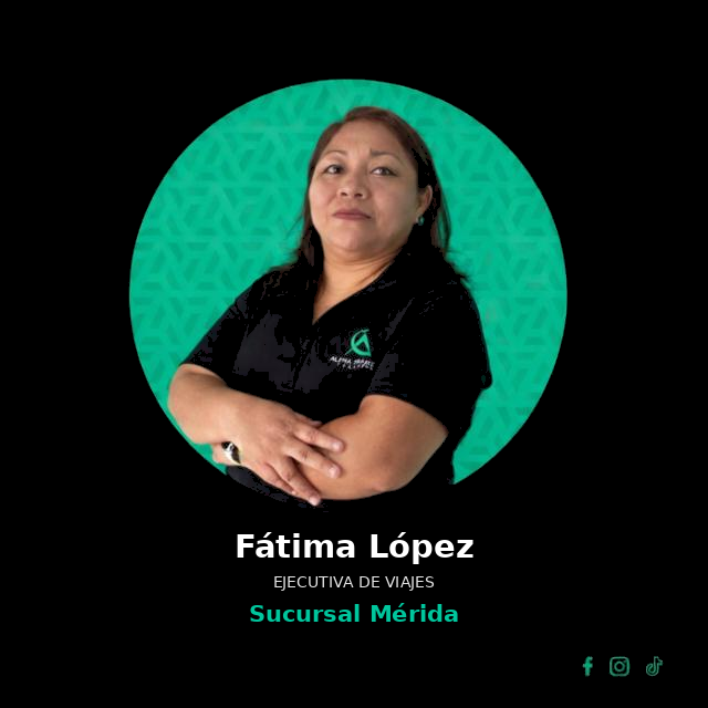 Retrato de Fátima López, ejecutiva de viajes en la sucursal Mérida.