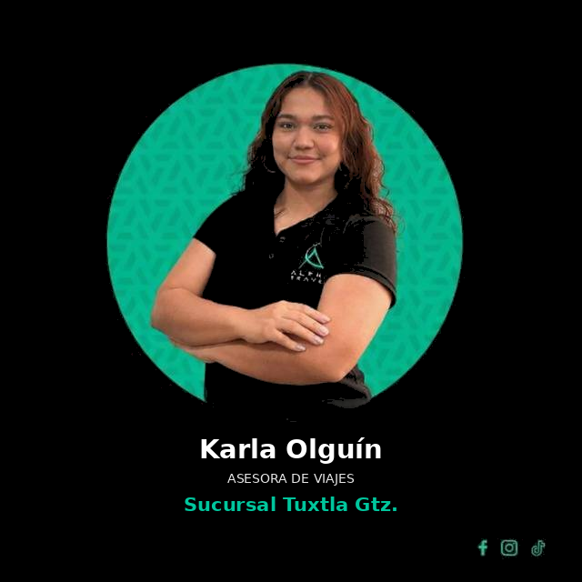 Retrato de Karla Olguín, ejecutiva de viajes en la sucursal Tuxtla Gtz..