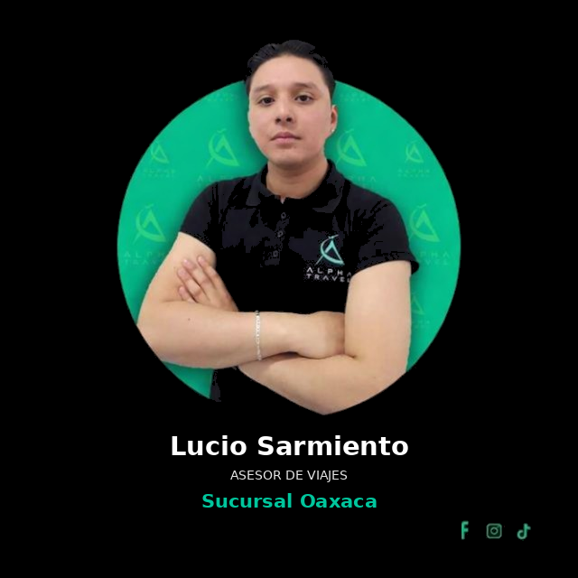 Retrato de Lucio Sarmiento, ejecutivo de viajes en la sucursal Oaxaca.