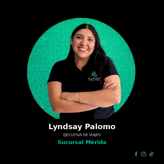 Retrato de Lyndsay Palomo, ejecutiva de viajes en la sucursal Mérida.