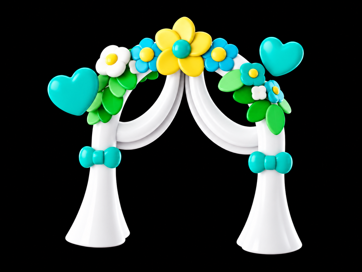 Arco floral para una boda destino